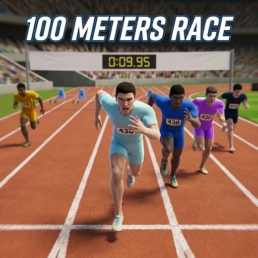 100 Meters Race logo