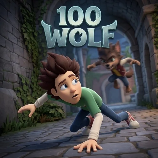 100 Wolf logo