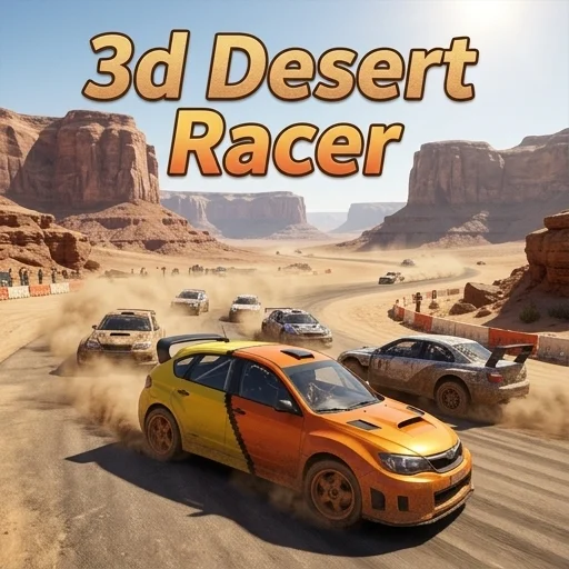3d Desert Racer logo