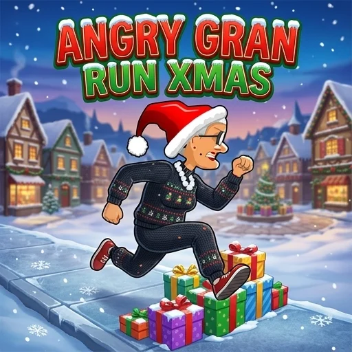Angry Gran Run Xmas logo