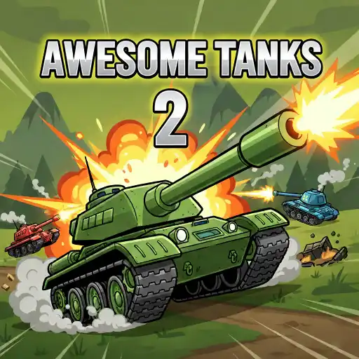 Awesome Tanks 2 Unblocked logo