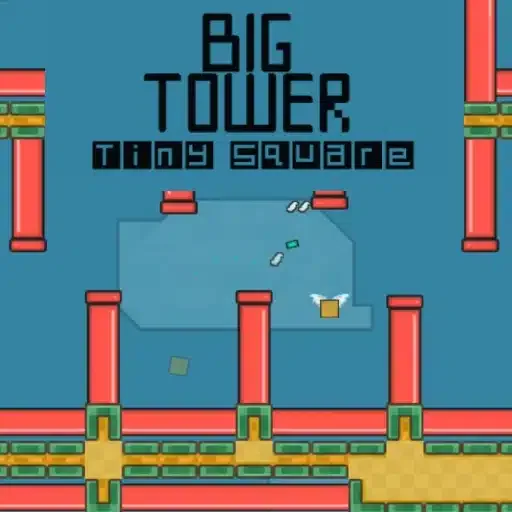 Big flappy tower tiny square logo