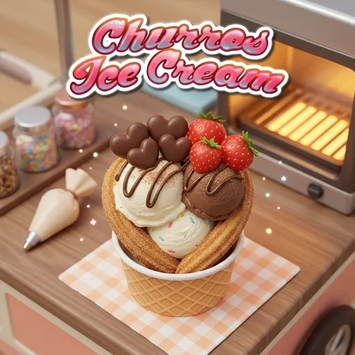 Churros Ice Cream logo