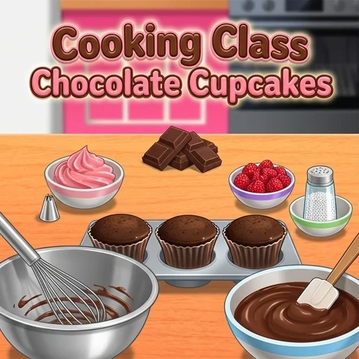 Cooking Class Chocolate Cupcakes logo