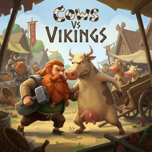 Cows Vs Vikings logo