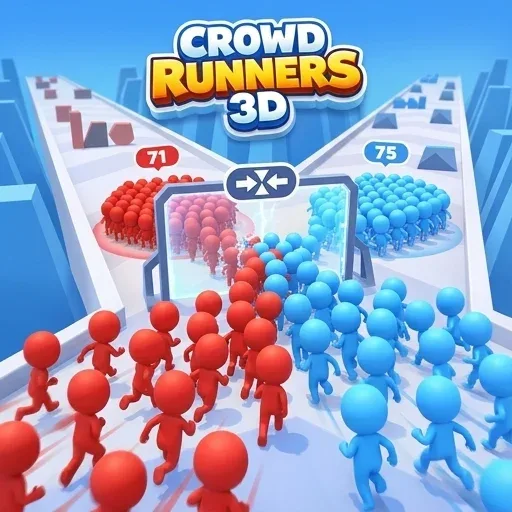 Crowd Runners 3d logo
