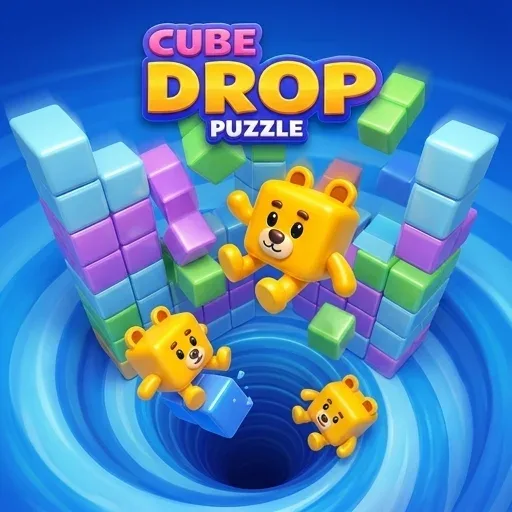 Cube Drop Puzzle logo