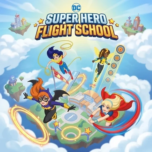 Dc Super Hero Flight School logo