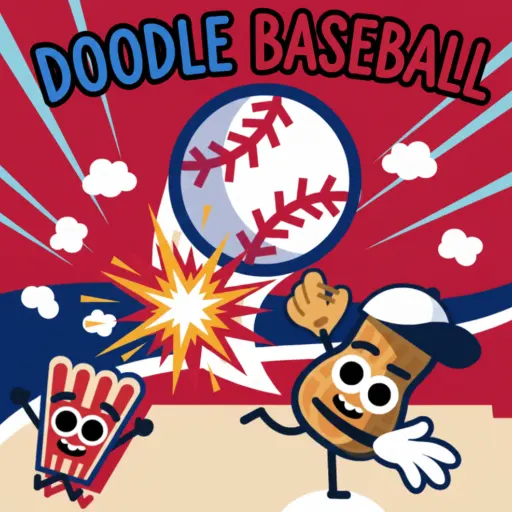 Doodle baseball logo