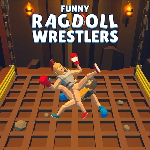 Funny Ragdoll Wrestlers logo