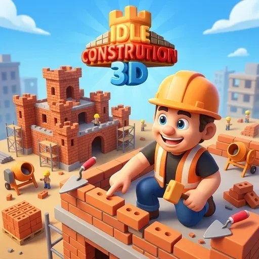 Idle Construction 3d logo