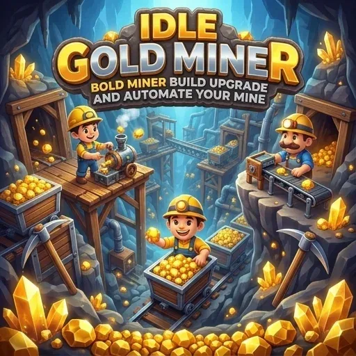 Idle Gold Miner Build Upgrade and Automate Your Mine logo