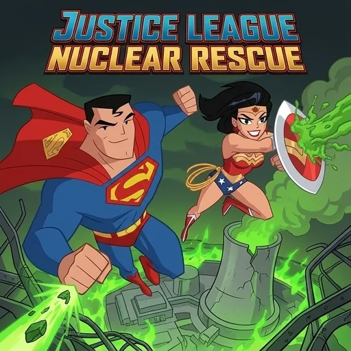 Justice League Nuclear Rescue logo