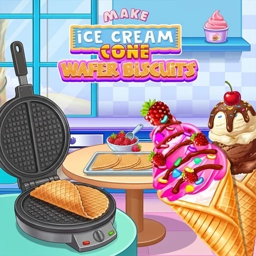 Make Ice Cream Cone Wafer Biscuits logo