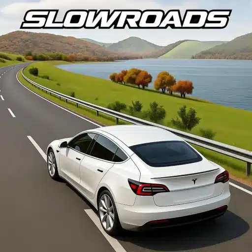 Slowroads.io unblocked logo