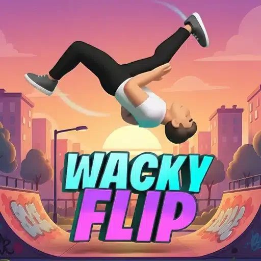 Wacky flip logo