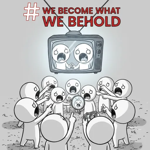 We become what we behold logo